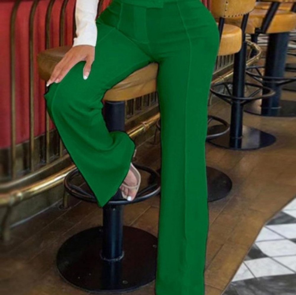 Womens plain zip high waist work pants size Xl 12-14